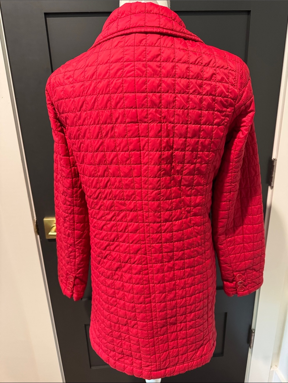 Talbots Red Quilted Car Jacket Size S - Picture 5 of 8